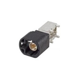 1 pcs : D4S20D-40MA5-A - RF Connectors / Coaxial Connectors Right Angle Plug PCB w/Housing T&R Black