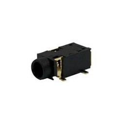 1 pcs : 35RASMT2BHSNTRX - Phone Connectors 3.5mm Surface Mount Jack, Stereo, Narrow Body, Double Open