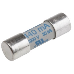 1 pcs - SIBA 440mA Ceramic Cartridge Fuse, 10 x 35mm