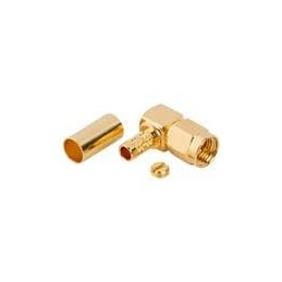 1 pcs : 132194 - RF Connectors / Coaxial Connectors SMA R/A CRIMP PLUG RG-223 142