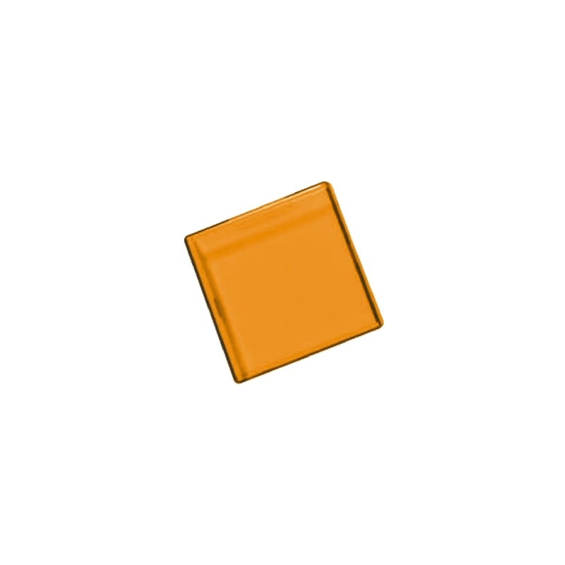 5 pcs - Panel Mount Indicator Lens Square Style, Amber, 29mm Long