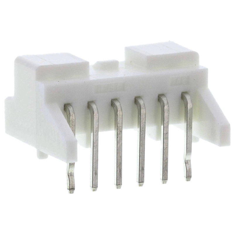 50 pcs - JST PA Series Right Angle Through Hole PCB Header, 6 Contact(s), 2.0mm Pitch, 1 Row(s), Shrouded