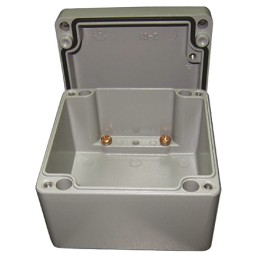 1 pcs - RS PRO Silver Die Cast Aluminium Enclosure, IP66, Silver Lid, 400 x 310 x 110mm