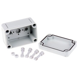 1 pcs - Spelsberg TK PS Series Grey Polystyrene Enclosure, IP66, Grey Lid, 94 x 65 x 57mm