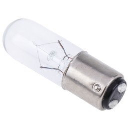 5 pcs - RS PRO BA15d Indicator Light, Clear, 24 V, 200 mA, 3000h