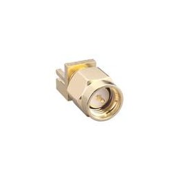 1 pcs : CONSMA013.031-G - RF Connectors / Coaxial Connectors SMA, Edge Mount, Male Pin, 0.031' PCB Mount, Gold