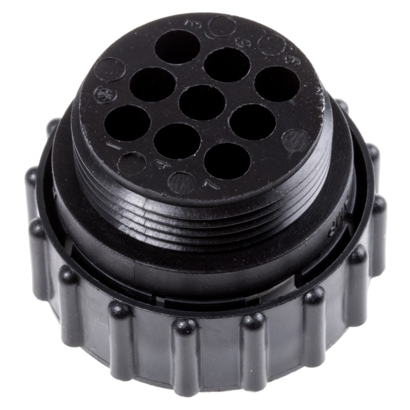 400 pcs - TE Connectivity Circular Connector, 9 Contacts, Cable Mount, Plug, Female, CPC Series 1 Series