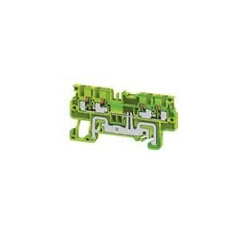 1 pcs : CPG1.5/4 - DIN Rail Terminal Blocks DIN Term Blk Push-In, Grnd, 4Conn