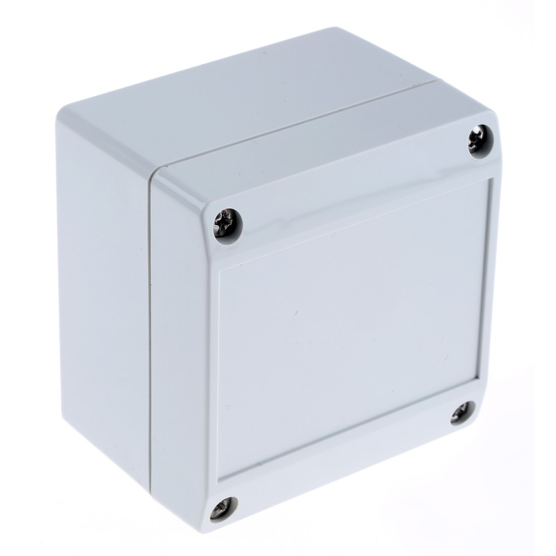 1 pcs - ROLEC Technobox Series Grey ABS Enclosure, IP66, Grey Lid, 83 x 81 x 60mm