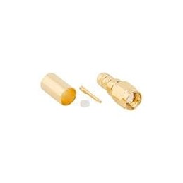 1 pcs : 132231 - RF Connectors / Coaxial Connectors SMA ST PLUG 8X/ LMR 240 GOLD