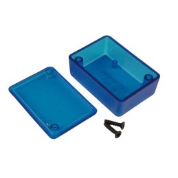 1 pcs - Hammond 1551 Series Blue ABS Enclosure, IP54, Blue Lid, 50 x 35 x 20mm