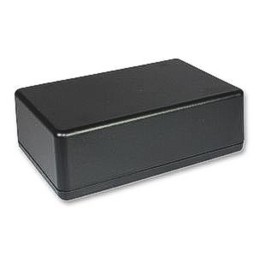 1 pcs - Takachi Electric Industrial TW Series Black ABS Enclosure, Black Lid, 130 x 65 x 50.1mm
