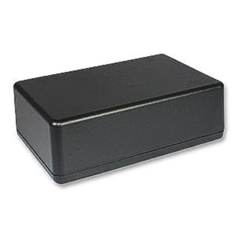1 pcs - Takachi Electric Industrial TW Series Black ABS Enclosure, Black Lid, 130 x 65 x 50.1mm