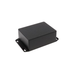 1 pcs - Hammond 1590 Series Black Die Cast Aluminium Enclosure, IP54, Flanged, Black Lid, 110.5 x 82.4 x 44mm
