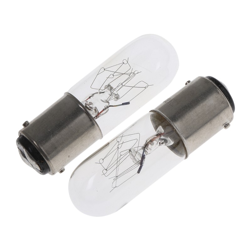 5 pcs - RS PRO BA15d Indicator Light, Clear, 220 - 260 V, 3000h