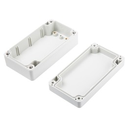 1 pcs - Hammond 1554 Series Grey ABS Enclosure, IP66, Grey Lid, 120 x 65 x 40.5mm
