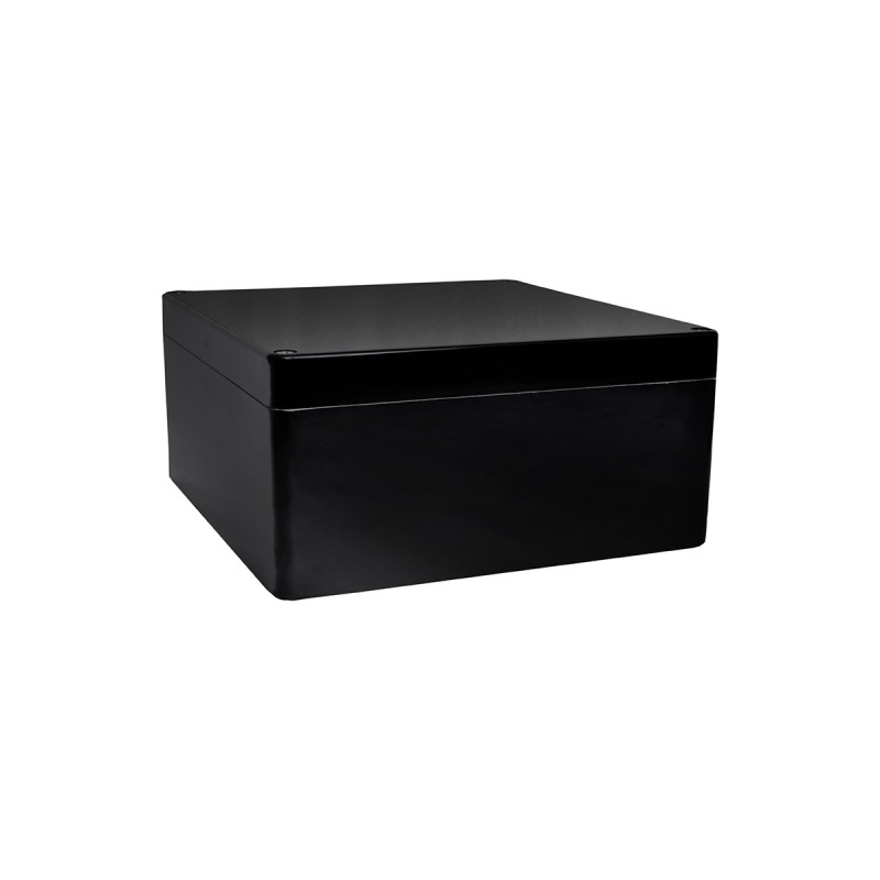1 pcs - RS PRO Black Fibreglass Reinforced Polyester General Purpose Enclosure, IP66, IP67, IP68, Black Lid, 255 x 250 x 160mm