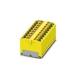 1 pcs : 3273972 - DIN Rail Terminal Blocks PTFIX 18X4-G YE