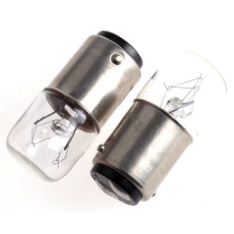 5 pcs - RS PRO BA15d Indicator Light, Clear, 60 V, 83 mA, 3000h