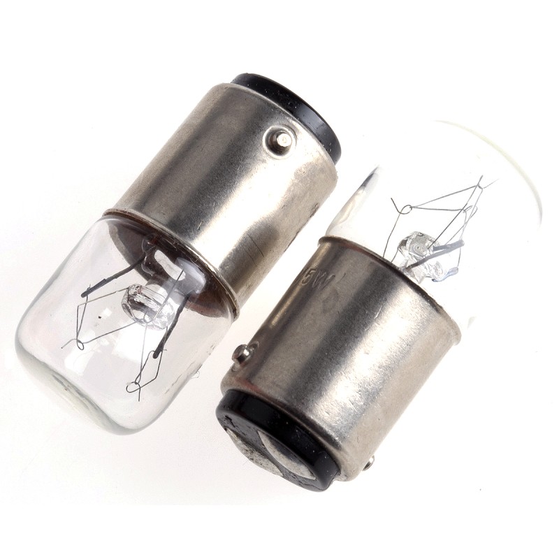 5 pcs - RS PRO BA15d Indicator Light, Clear, 60 V, 83 mA, 3000h