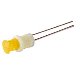 1 pcs - Oxley Yellow Panel Mount Indicator, 12V, 5mm Mounting Hole Size, Lead Wires Termination, IP66