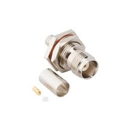 1 pcs : 031-6828 - RF Connectors / Coaxial Connectors TNC Strt Crmp Jk for LMR-240 Blkhd 50 Oh