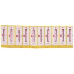 10 pcs - RS PRO Non-Reversible Temperature Sensitive Label, 160°C to 199°C, 8 Levels