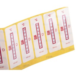 10 pcs - RS PRO Non-Reversible Temperature Sensitive Label, 160°C to 199°C, 8 Levels