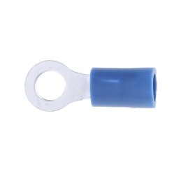 100 pcs - RS PRO Insulated Ring Terminal, M4 Stud Size, 1.5mm² to 2.5mm² Wire Size, Blue