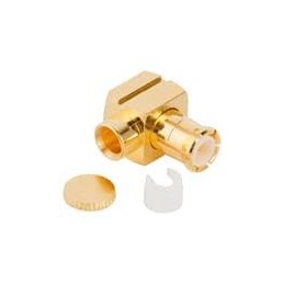 1 pcs : 252109 - RF Connectors / Coaxial Connectors MCX RIGHT ANGLE PLUG .085-GOLD