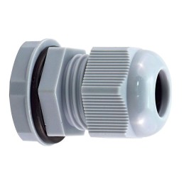 1 Bag of 5 - RS PRO Grey Nylon Cable Gland, M20 Thread, 8mm Min, 12mm Max, IP68