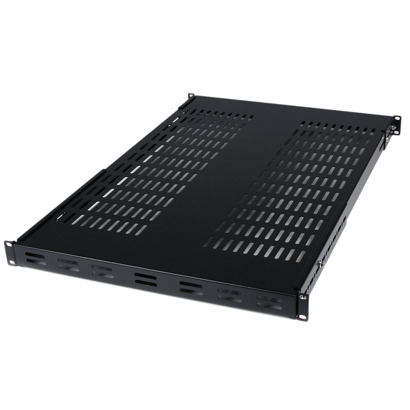 1 pcs - StarTech.com Black Shelf, 2U, 80kg Load, 44.5mm x 700mm