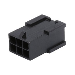 4500 pcs - Molex, Micro-Fit Male Crimp Connector Housing, 3mm Pitch, 6 Way, 2 Row