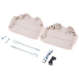 5 pcs - MH Connectors MHDPPK-SLIM Series Polyamide D Sub Backshell, 25 Way, Strain Relief