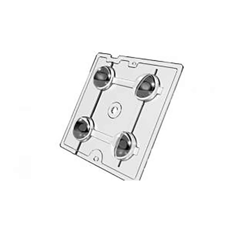 5 pcs - Carclo 12816, Mini Hubble Series 4-Way LED Reflector Sublens