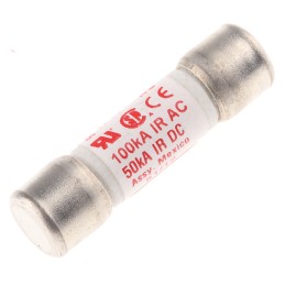 1 pcs - Mersen 10A Melamine Cartridge Fuse, 10 x 38mm