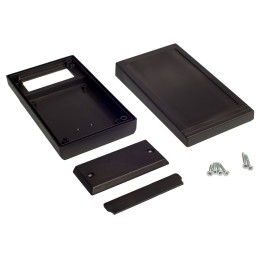 1 pcs - RS PRO Black ABS Enclosure, IP53, IK07, 145.2 x 81.5 x 42.2mm