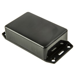 1 pcs - Hammond 1591 Series Black Flame Retardant ABS Enclosure, IP54, Flanged, Black Lid, 85 x 56 x 21mm