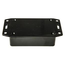 1 pcs - Hammond 1591 Series Black Flame Retardant ABS Enclosure, IP54, Flanged, Black Lid, 85 x 56 x 21mm
