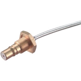 1 pcs - Huber+Suhner, jack Panel Mount QMA Connector, 50Ω, Crimp Termination, Straight Body