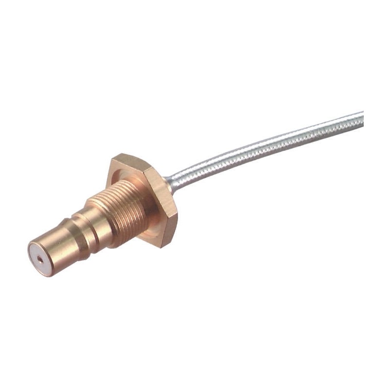 1 pcs - Huber+Suhner, jack Panel Mount QMA Connector, 50Ω, Crimp Termination, Straight Body