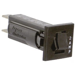 1 pcs - TE Connectivity Thermal Circuit Breaker - W28 Single Pole 32 V dc, 250V ac Voltage Rating, 2A Current Rating