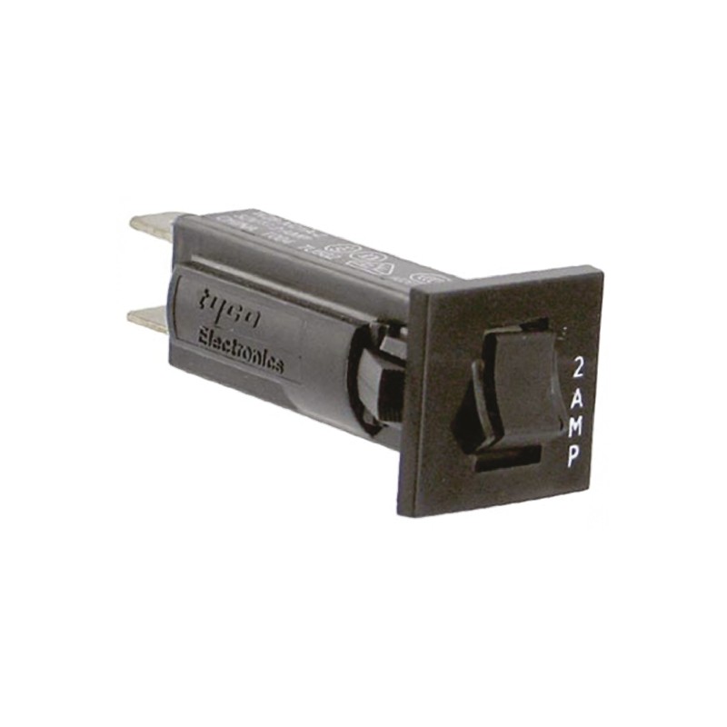 1 pcs - TE Connectivity Thermal Circuit Breaker - W28 Single Pole 32 V dc, 250V ac Voltage Rating, 2A Current Rating