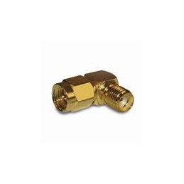 1 pcs : 132172 - RF Adapters - In Series SMA R/A PLUG TO JACK ADAPTER 50 OHM GOLD