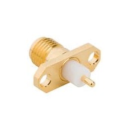 1 pcs : 132147-48 - RF Connectors / Coaxial Connectors Str Jk Round Post 2H Flange