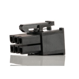 5 pcs - Molex, Mini-Fit Jr Female Connector Housing, 4.2mm Pitch, 6 Way, 2 Row