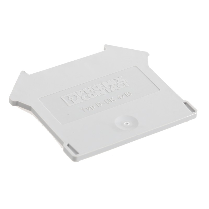 5 pcs - Phoenix Contact D-UK4/10 Series End Cover for Use with DIN Rail Terminal Blocks, ATEX