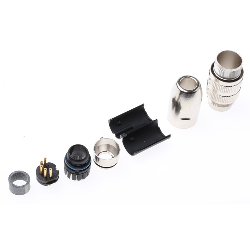 1 pcs - Lumberg 5 Pole Din Plug, DIN EN 60529, 5A, 60 V ac IP68, Male, Cable Mount