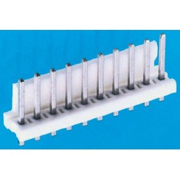 5 pcs - TE Connectivity MTA-156 Series Straight Through Hole Pin Header, 2 Contact(s), 3.96mm Pitch, 1 Row(s), Unshrouded