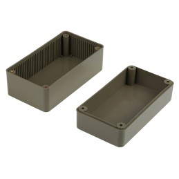 1 pcs - CAMDENBOSS 2000 Series Brown ABS Enclosure, IP54, Grey Lid, 120 x 65 x 60mm